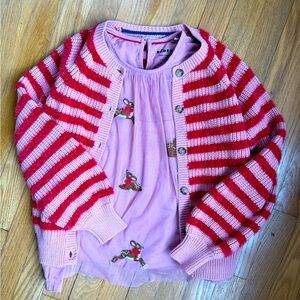 Mini Boden Top + Sweater, Size 8/9